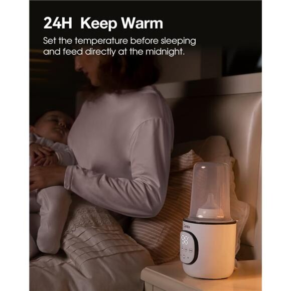 Bottle Warmer, Fast Baby Bottle Warmer for Breastmilk and Formula, with Timer - Picture 6 of 7